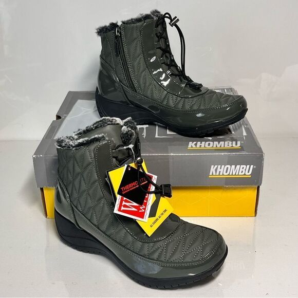 Khombu Molly Waterproof Winter Ankle Snow Boots - Picture 4 of 6